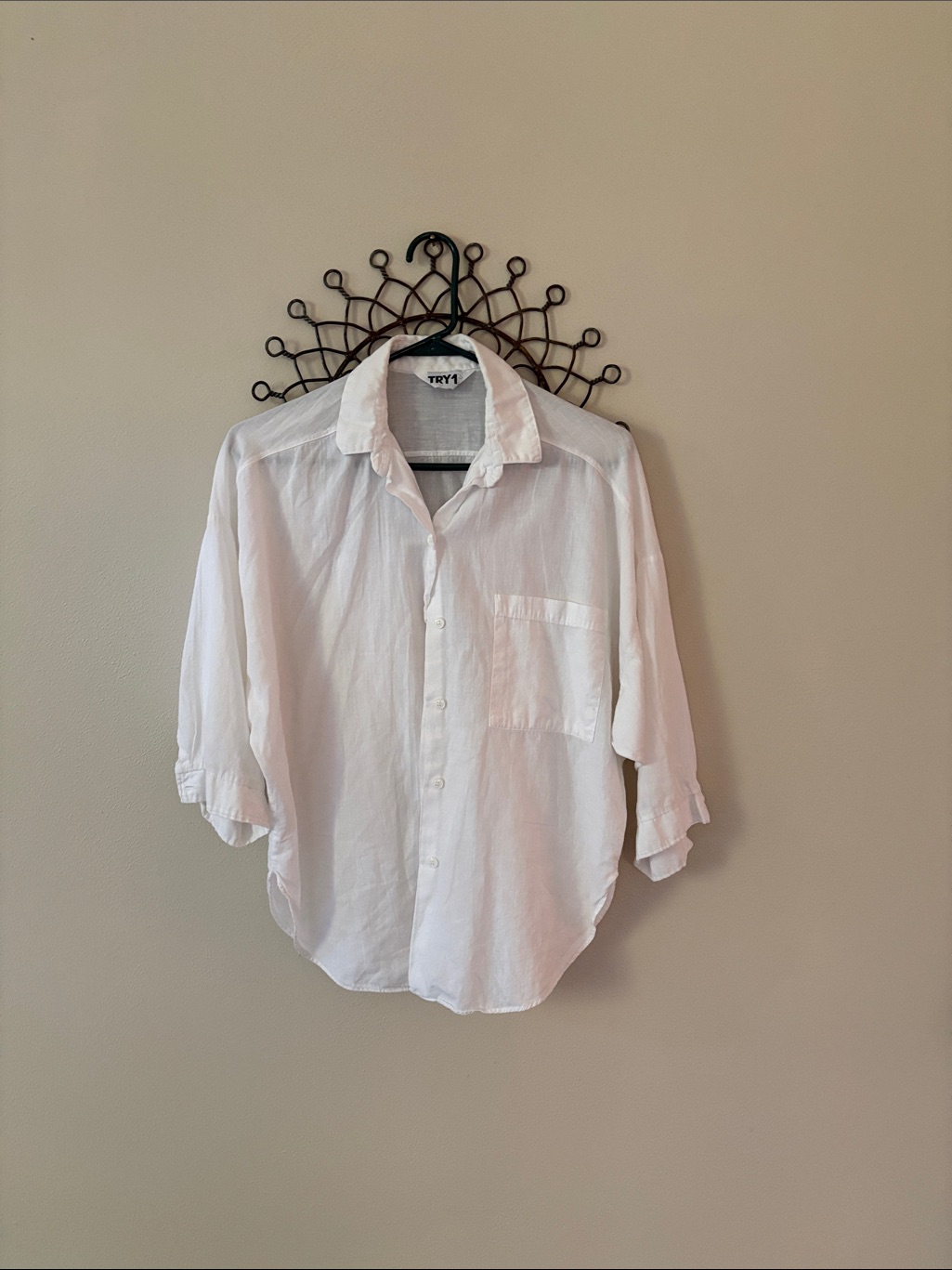 Vintage White ButtonDown Shirt